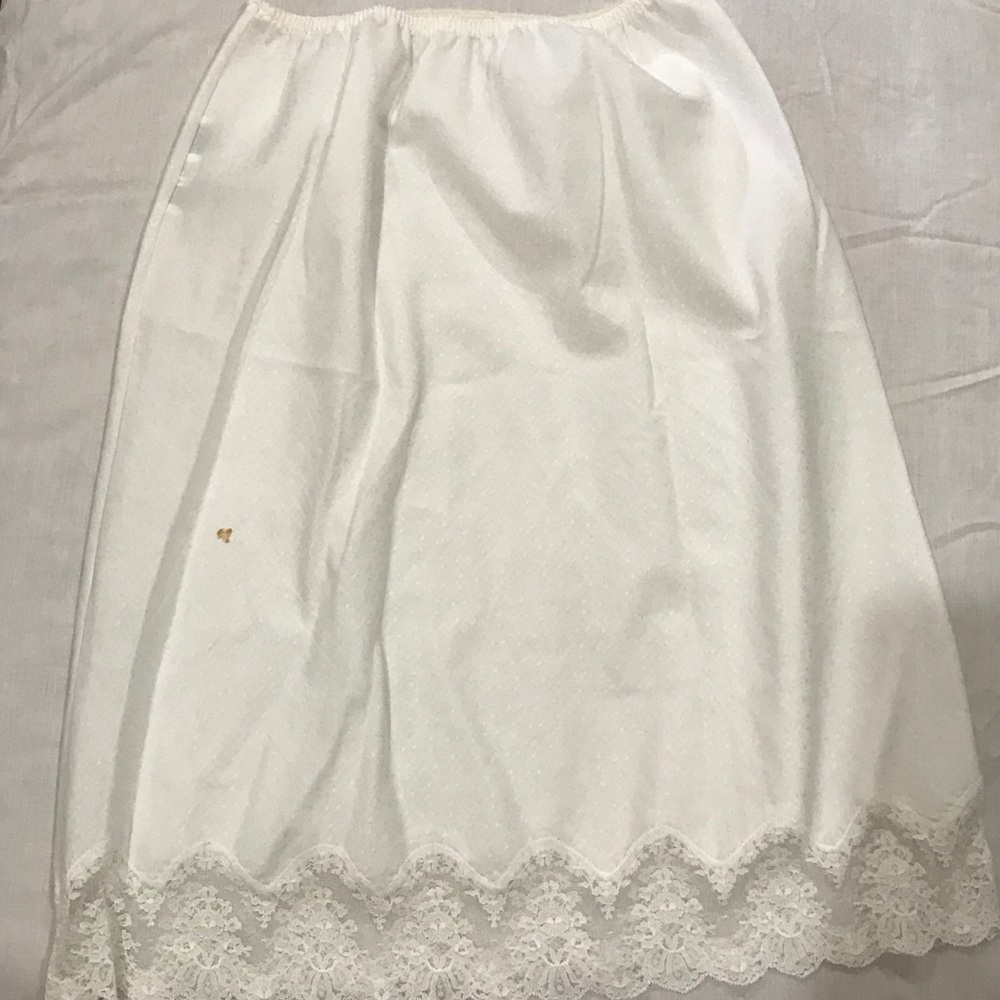 Vintage Blanche by Ralph Montenero White Lace Slip